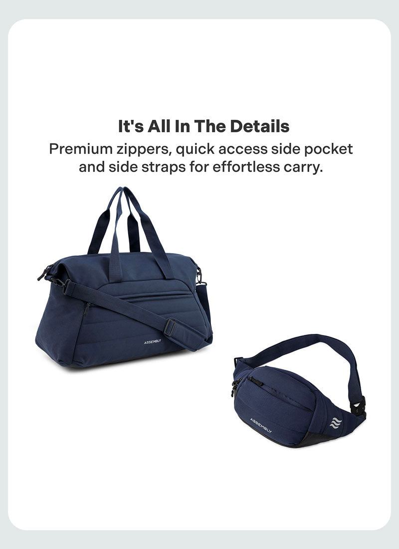 Float Duffle & Fanny Combo | Cobalt | Premium Duffle & Crossbody Bag