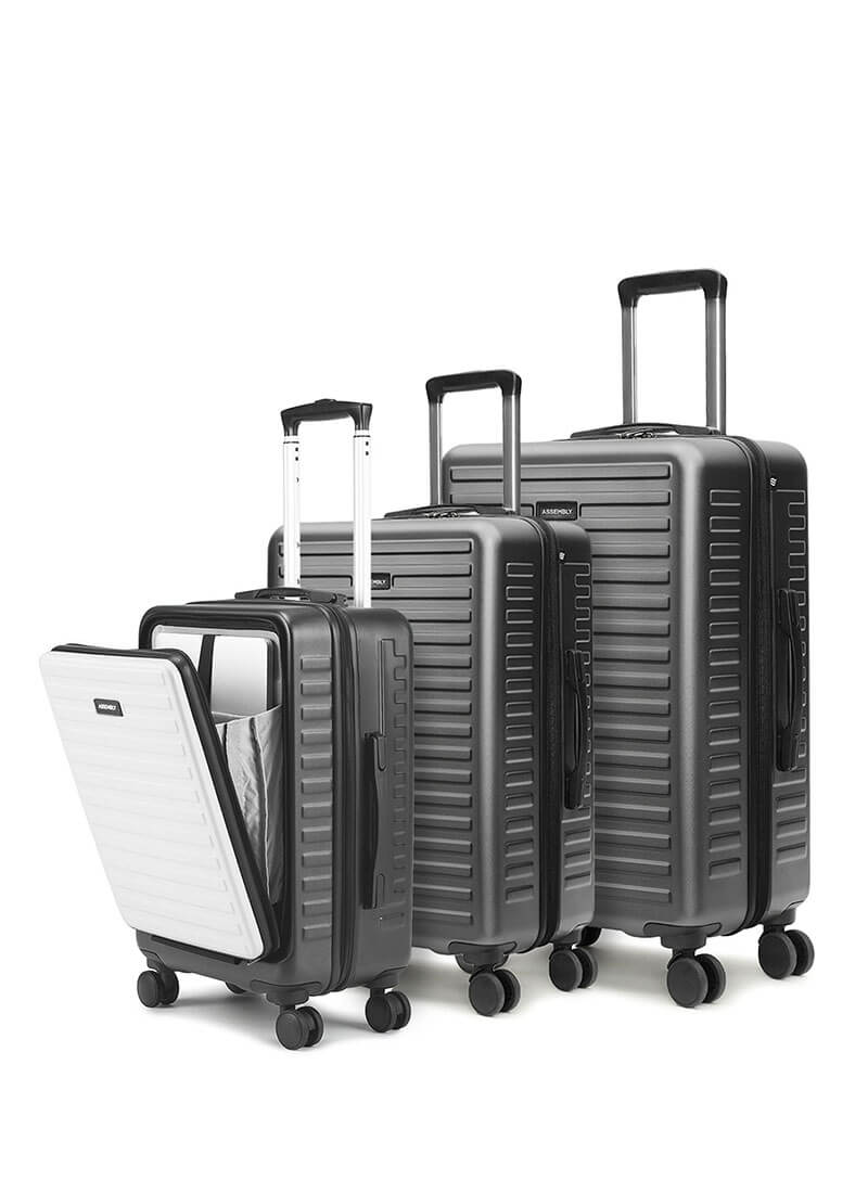 StarkPro Combo | Grey/White | Set of 3 Luggage