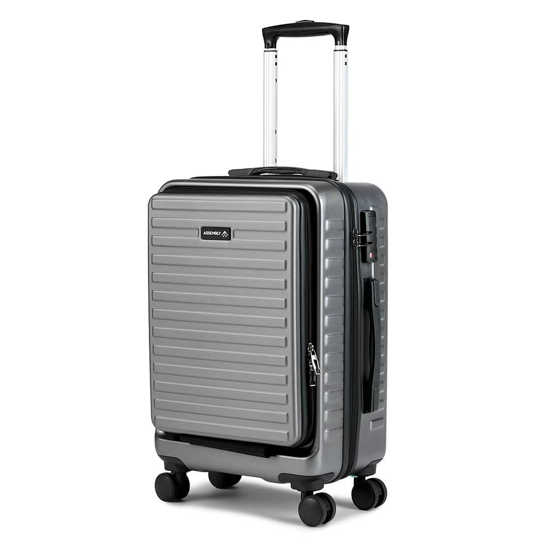 Stark Combo Blue-White | Cabin Hard Luggage Trolley (20 inch) with Hard Shell Backpack