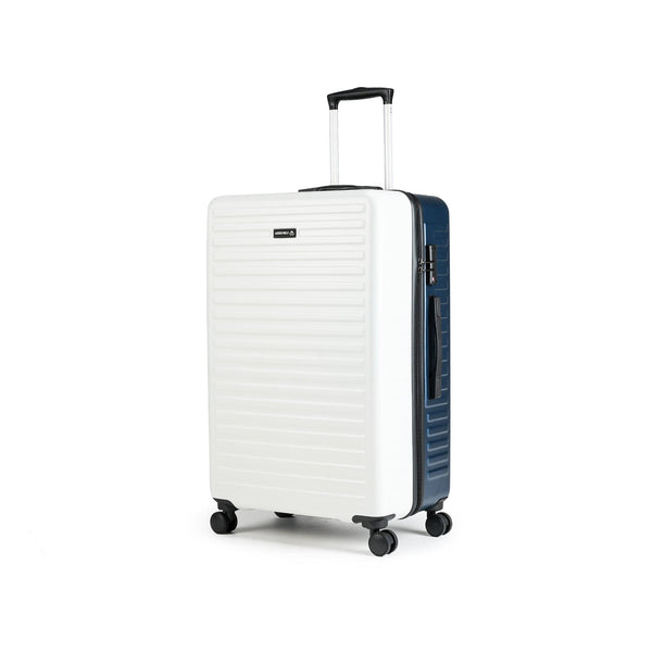 Unisex Starklite Blue White Dual Tone Hard-Sided Checkin Luggage 24 Inches