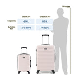 Unisex Starklite | Hardside Luggage Combo Set Ivory - (20"+28")