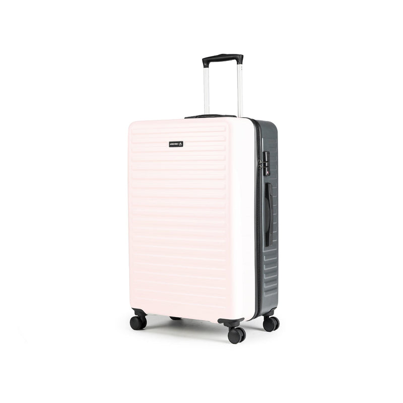 Unisex Starklite Ivory Grey Dual Tone Hard-Sided Checkin Luggage 24 Inches