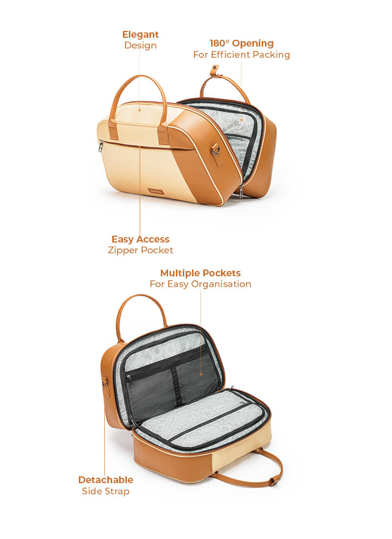 Seamless Journey Combo | Beige | Jetson Trolley Backpack+Verve Duffle+TechKit