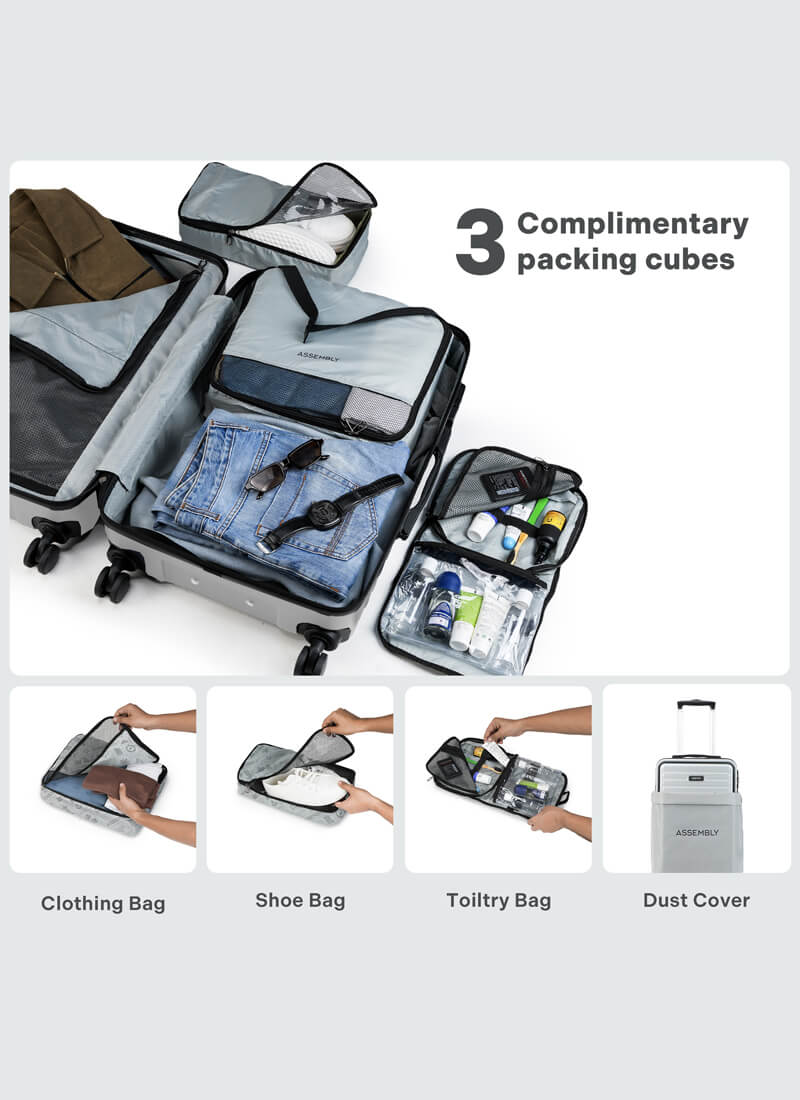 StarkPro Combo | Silver | Set of 4 Luggage