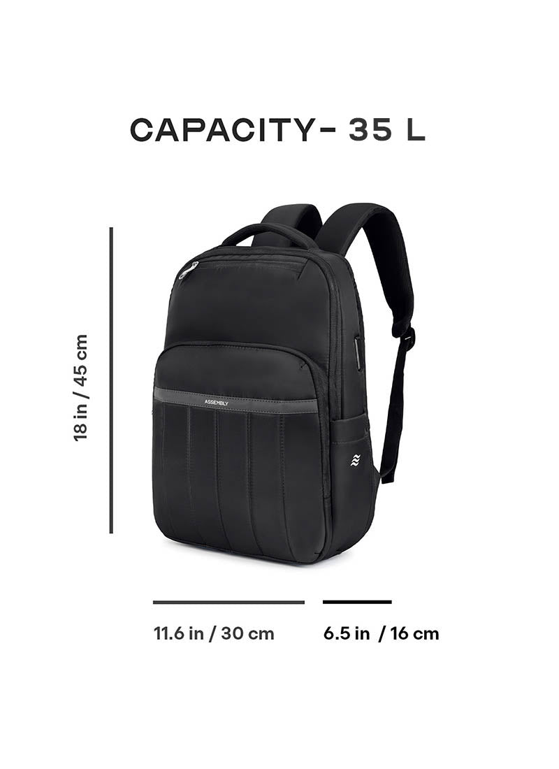 Rover Backpack | Black |  Everyday Laptop Backpack