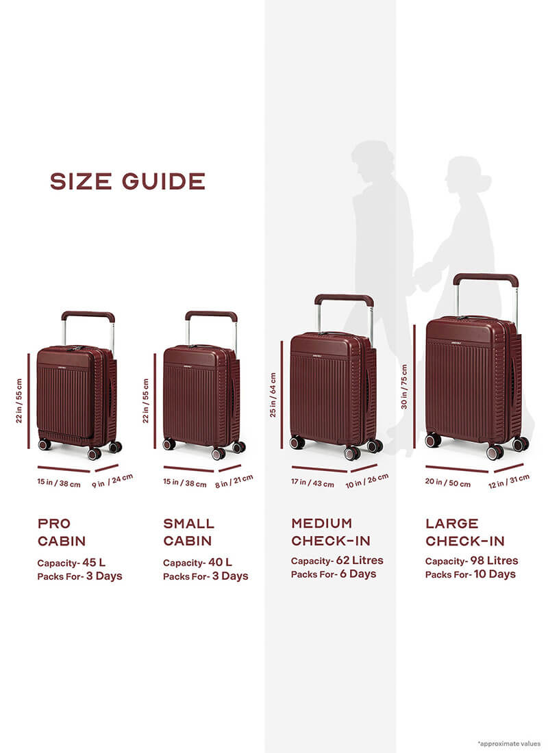 Rover | Wine | Medium Hard Luggage