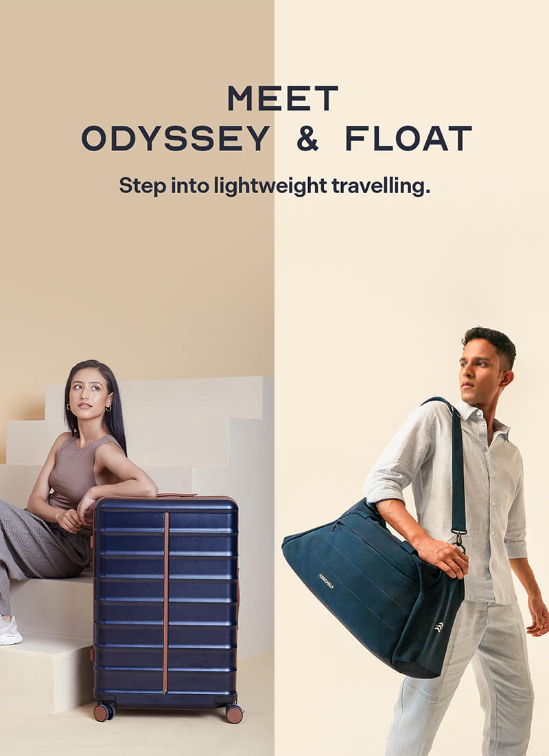 Odyssey & Float Duffle Combo | Ocean Blue | Large Hard Luggage & Duffle