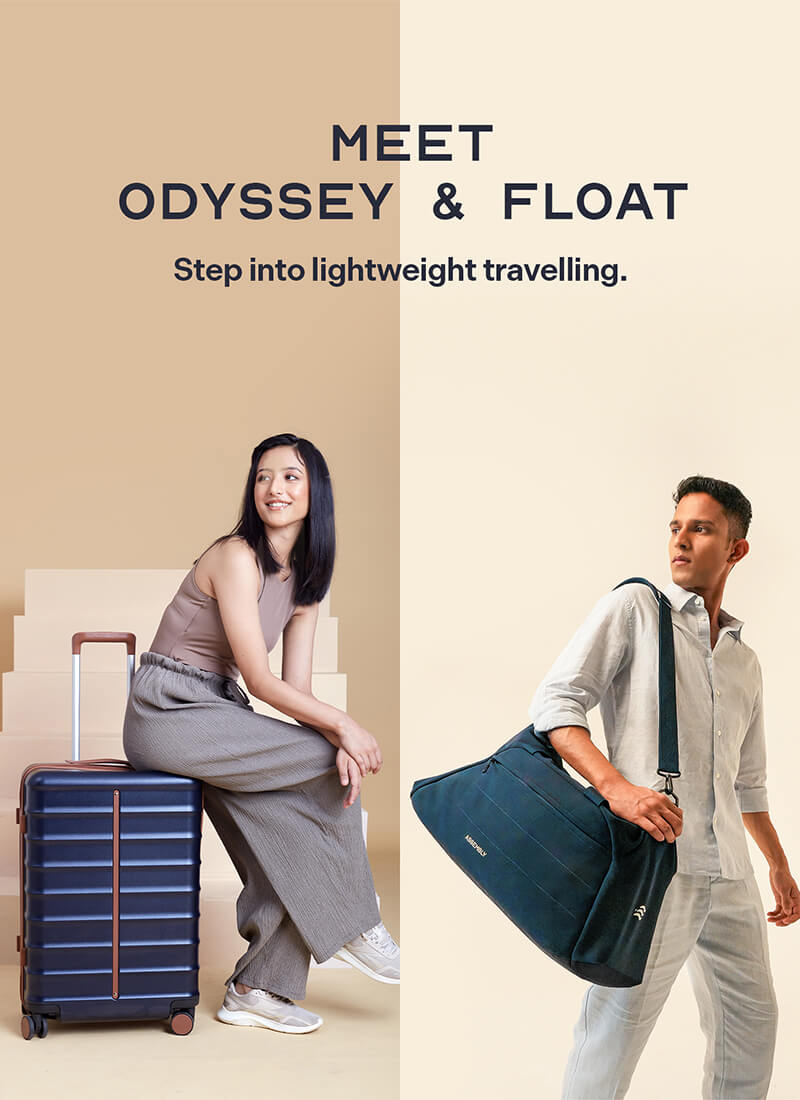 Odyssey & Float Duffle Combo | Ocean Blue | Medium Hard Luggage & Duffle