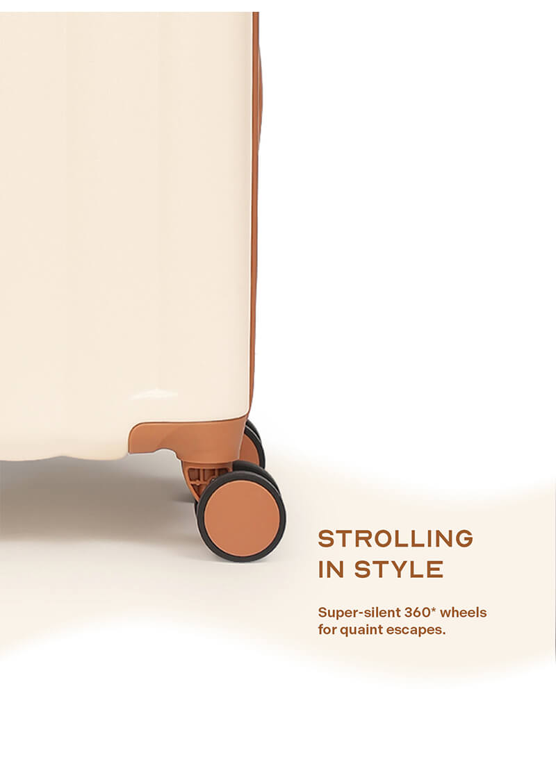 Iris | Beige | Cabin Hard Luggage